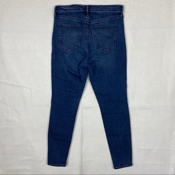 Gap True Skinny High Rise Stretch Dark Wash Denim - Picture 4 of 7